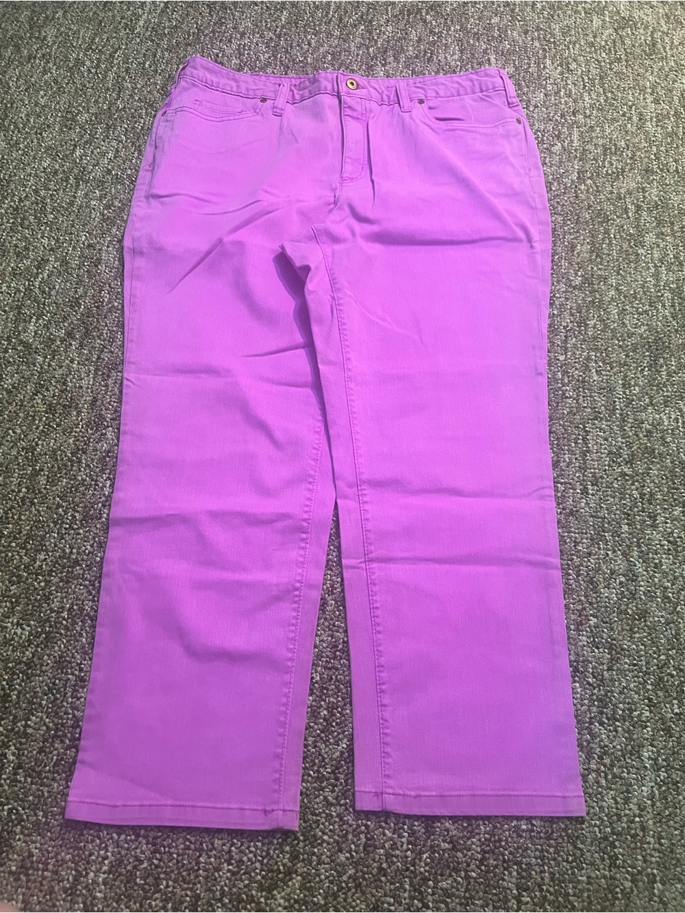 Lands End Women’s 16W Purple Business Casual Classic Fit High Rise Pants